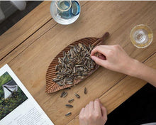 Load image into Gallery viewer, Homey Leaf Wooden Tray
